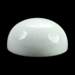 WHITE AGATE PLAIN ROUND CAB (KOGOLONG) 12MM (TH. 6.00-6.40MM) 6.78 Cts.