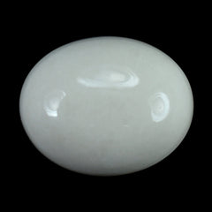 WHITE AGATE PLAIN OVAL CAB (KOGOLONG) 10X8MM (TH. 4.00-4.40MM) 2.69 Cts.