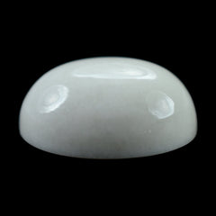 WHITE AGATE PLAIN OVAL CAB (KOGOLONG) 10X8MM (TH. 4.00-4.40MM) 2.69 Cts.