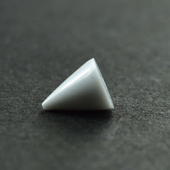WHITE AGATE PLAIN CONE (CLEAN) 5.00X5.00 MM 0.70 CTS
