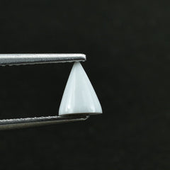 WHITE AGATE PLAIN CONE (CLEAN) 5.00X5.00 MM 0.70 CTS