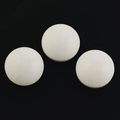 WHITE AGATE LENTIL ROUND (FULL DRILL) 15MM 15.20 Cts.