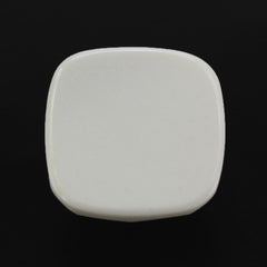 WHITE AGATE ROSE CUT CUSHION CAB 14MM 9.80 Cts.
