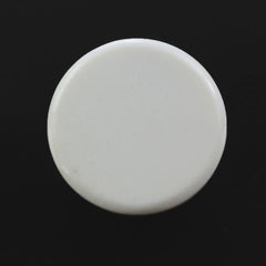 WHITE AGATE CHECKER ROUND CAB 14MM 8.70 Cts.