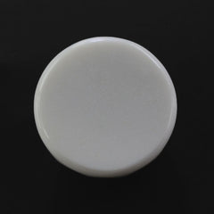 WHITE AGATE ROSE CUT ROUND CAB 14MM 9.17 Cts.