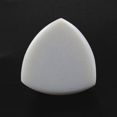 WHITE AGATE CHECKER TRILLION CAB 14MM 8.20 Cts.