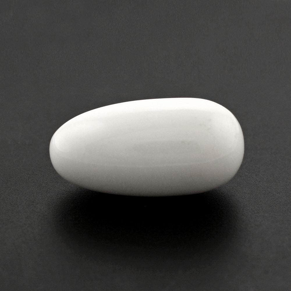 WHITE AGATE PLAIN OLIVE 18X9MM 11.36 Cts.