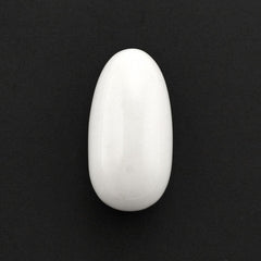 WHITE AGATE PLAIN OLIVE 18X9MM 11.36 Cts.