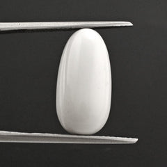 WHITE AGATE PLAIN OLIVE 18X9MM 11.36 Cts.