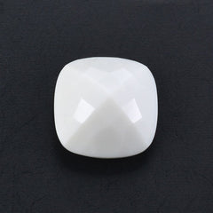 WHITE AGATE CUT CUSHION 12.50MM 8.05 Cts.