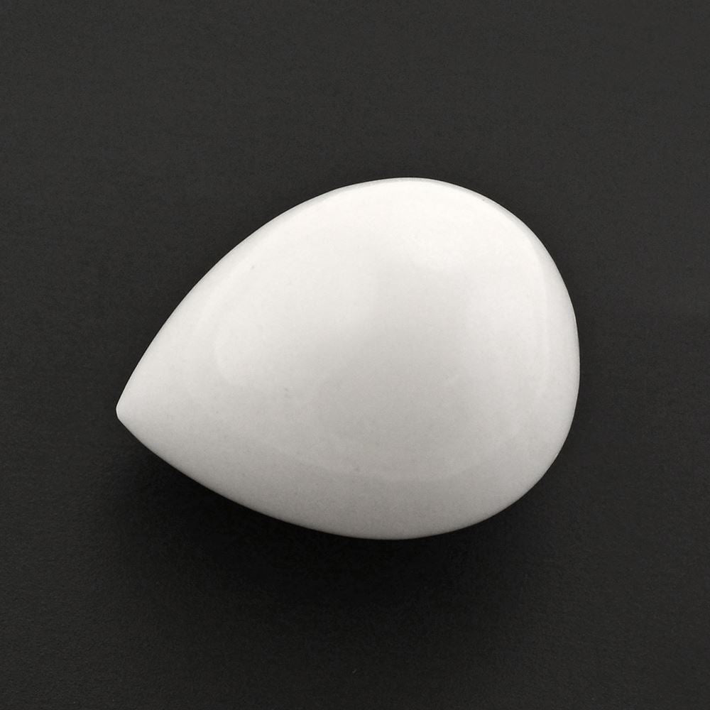 WHITE AGATE PLAIN DROP 18X14MM 21.05 Cts.