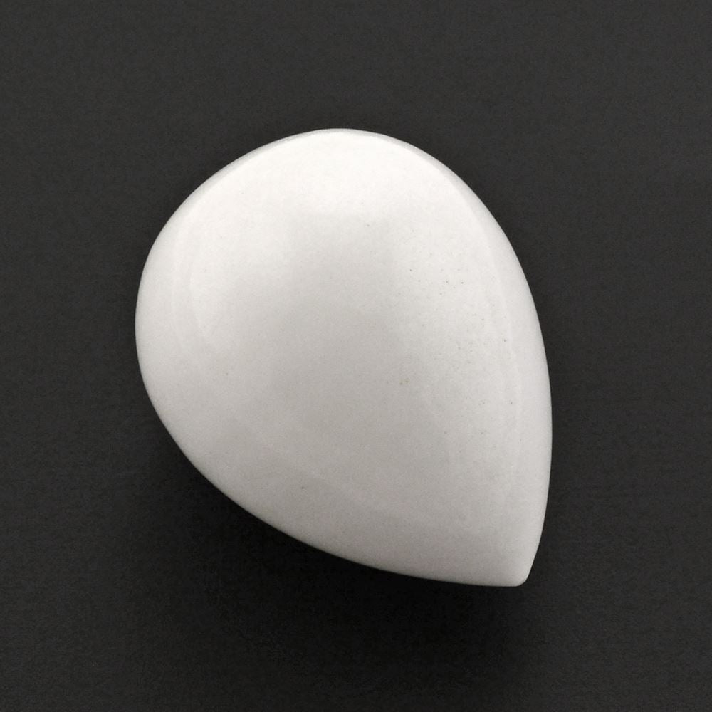 WHITE AGATE PLAIN DROP 18X14MM 21.05 Cts.