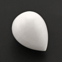 WHITE AGATE PLAIN DROP 18X14MM 21.05 Cts.