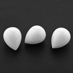 WHITE AGATE PLAIN DROP 18X14MM 21.05 Cts.