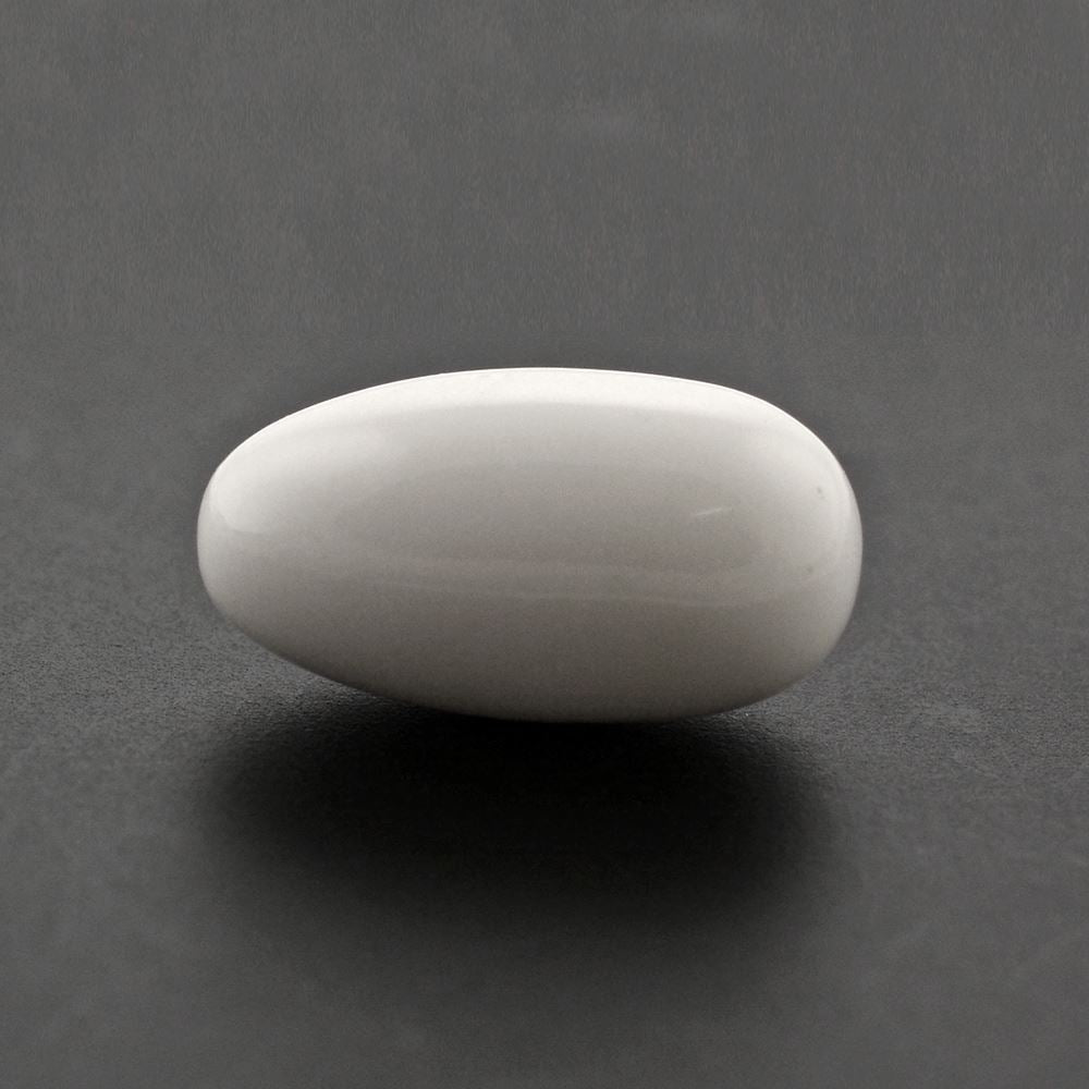 WHITE AGATE PLAIN OLIVE 15X8MM 7.30 Cts.