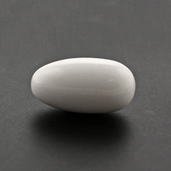 WHITE AGATE PLAIN OLIVE 15X8MM 7.30 Cts.