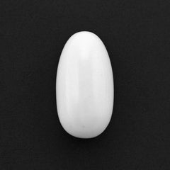 WHITE AGATE PLAIN OLIVE 15X8MM 7.30 Cts.