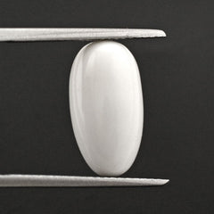 WHITE AGATE PLAIN OLIVE 15X8MM 7.30 Cts.