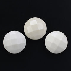 WHITE AGATE BRIOLETTE ROUND 12MM 4.51 Cts.