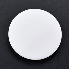 WHITE AGATE TABLE CUT FLAT BOTTOM ROUND 25MM 14.60 Cts.