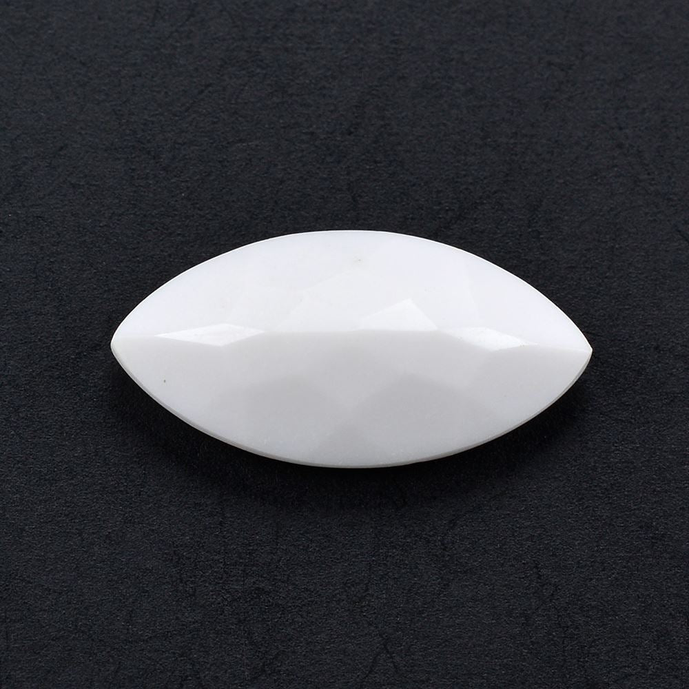 WHITE AGATE CUT MARQUISE 16X8MM 3.25 Cts.