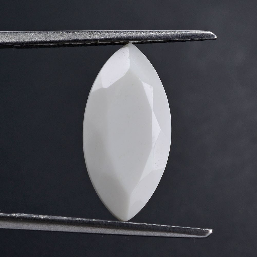 WHITE AGATE CUT MARQUISE 16X8MM 3.25 Cts.