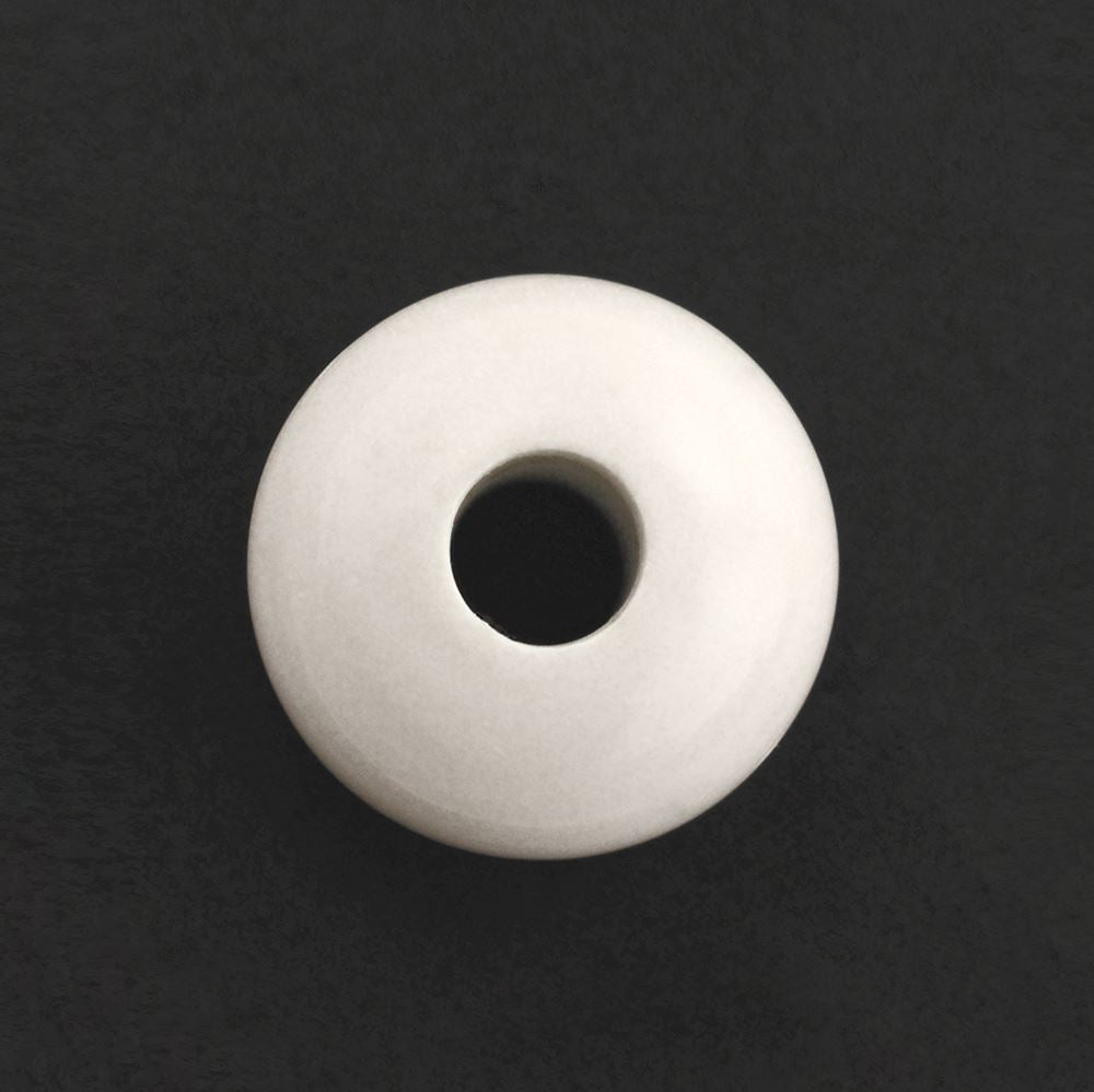 WHITE AGATE PLAIN ROUND (FULL DRILL) 10MM 4.00 Cts.