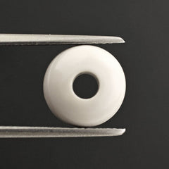 WHITE AGATE PLAIN ROUND (FULL DRILL) 10MM 4.00 Cts.