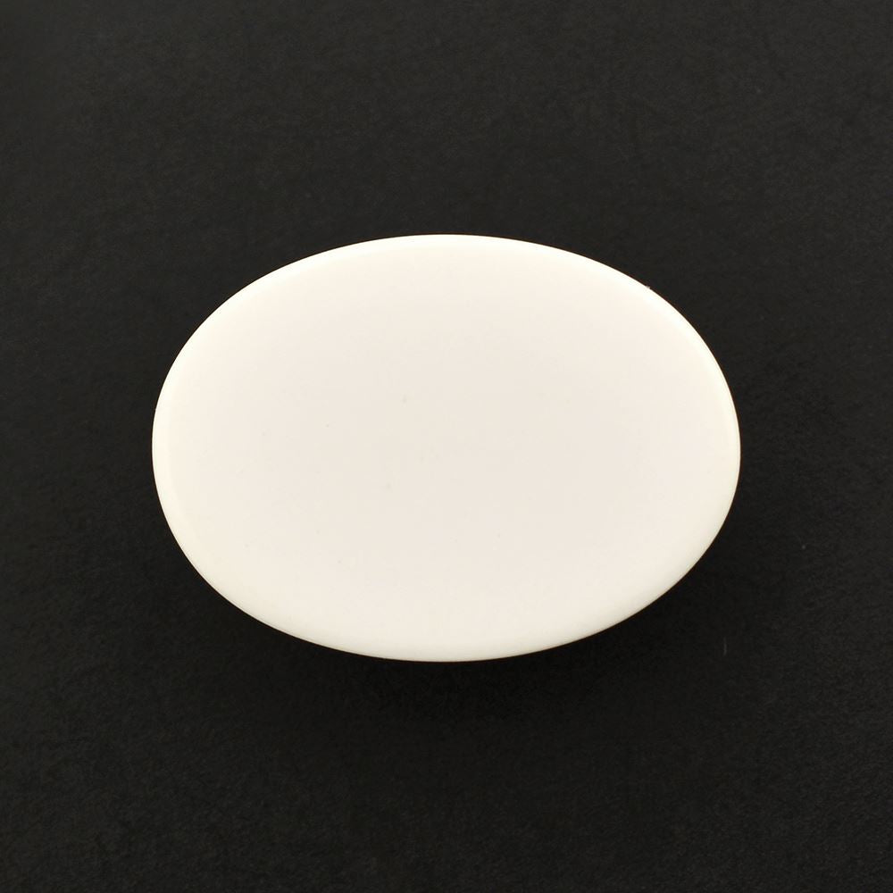 WHITE AGATE OVAL CAB 18X13MM 12.19 Cts.