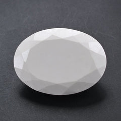 WHITE AGATE CUT OVAL 25X18MM 24.28 Cts.