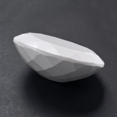 WHITE AGATE CUT OVAL 25X18MM 24.28 Cts.