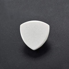 WHITE AGATE ROSE CUT TRILLION CAB 14MM 7.80 Cts.