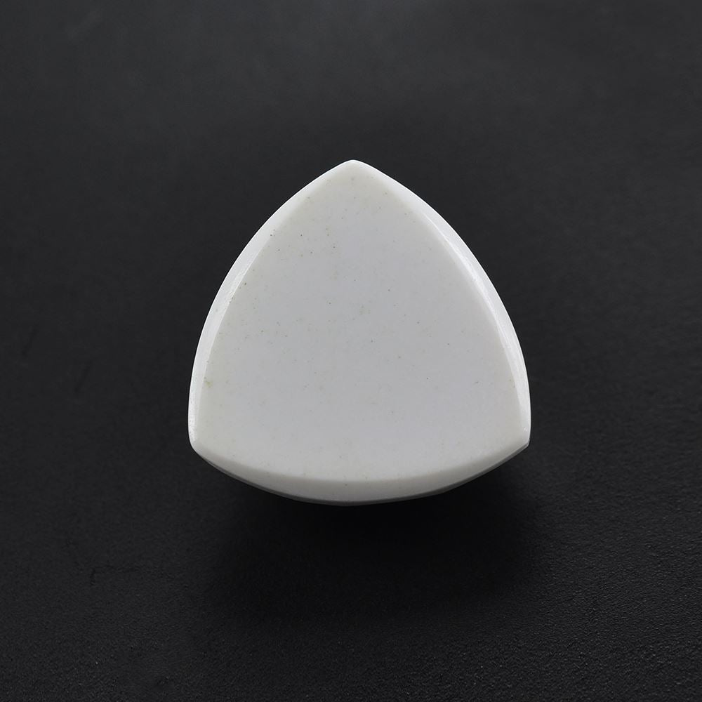 WHITE AGATE CHECKER TRILLION CAB 14MM 8.11 Cts.