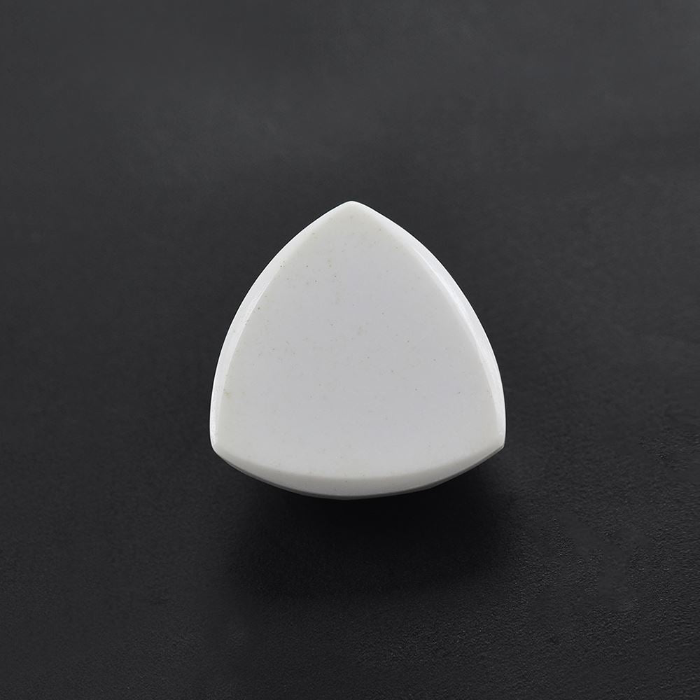 WHITE AGATE ROSE CUT TRILLION CAB 10MM 3.10 Cts.