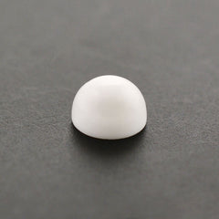 WHITE AGATE ROUND CAB 4MM 0.36 Cts.