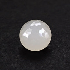 WHITE MILKY QUARTZ IRREGULAR CUT SPECIAL ROUND 9MM 3.53 Cts.