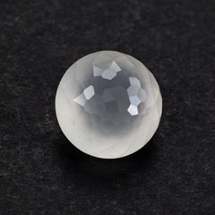 WHITE MILKY QUARTZ IRREGULAR CUT SPECIAL ROUND 11.70MM 6.50 Cts.