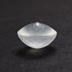 WHITE MILKY QUARTZ IRREGULAR CUT SPECIAL ROUND 11.70MM 6.50 Cts.