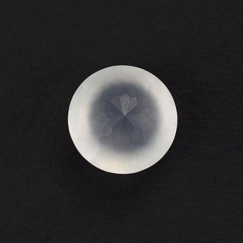 WHITE MILKY QUARTZ IRREGULAR CUT SPECIAL ROUND 11.70MM 6.50 Cts.
