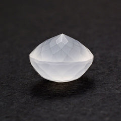 WHITE MILKY QUARTZ IRREGULAR CUT SPECIAL ROUND 11.70MM  6.26 Cts.