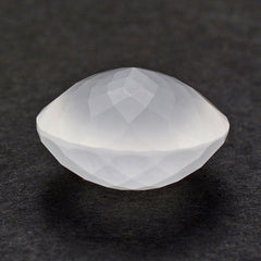 WHITE MILKY QUARTZ IRREGULAR CUT SPECIAL ROUND 18MM 21.93 Cts.