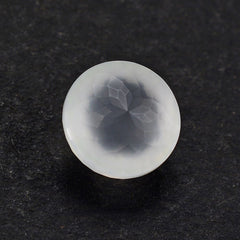 WHITE MILKY QUARTZ IRREGULAR CUT SPECIAL ROUND 9MM 3.44 Cts.
