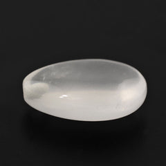 WHITE MILKY QUARTZ LENTIL PEAR (HALF DRILL) 14X9MM 5.40 Cts.
