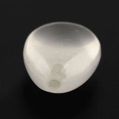 WHITE MILKY QUARTZ LENTIL PEAR (HALF DRILL) 14X9MM 5.40 Cts.