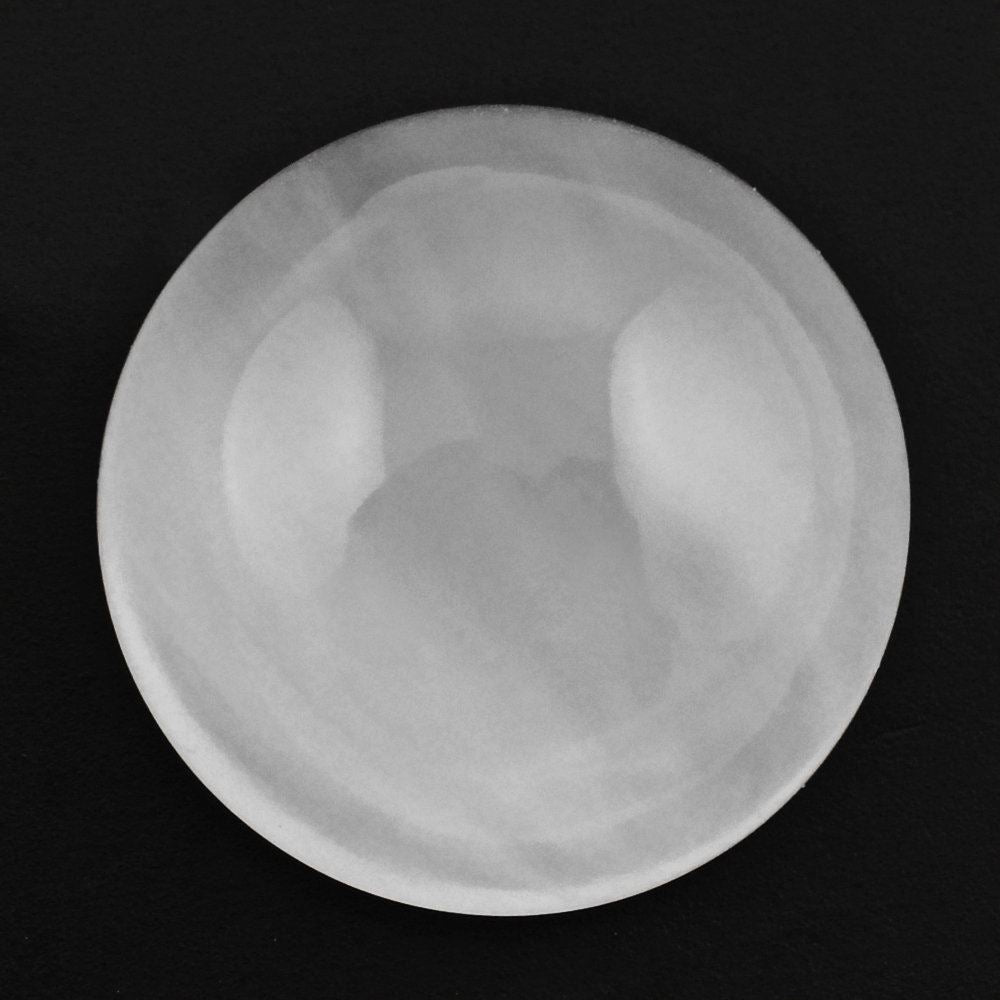 WHITE MILKY QUARTZ ROUND CAB 14MM 10.50 Cts.