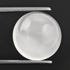 WHITE MILKY QUARTZ ROUND CAB 14MM 10.50 Cts.