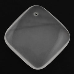 WHITE MILKY QUARTZ LENTIL CUSHION (FULL DRILL) 20MM 13.80 Cts.
