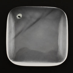 WHITE MILKY QUARTZ LENTIL CUSHION (FULL DRILL) 20MM 13.80 Cts.