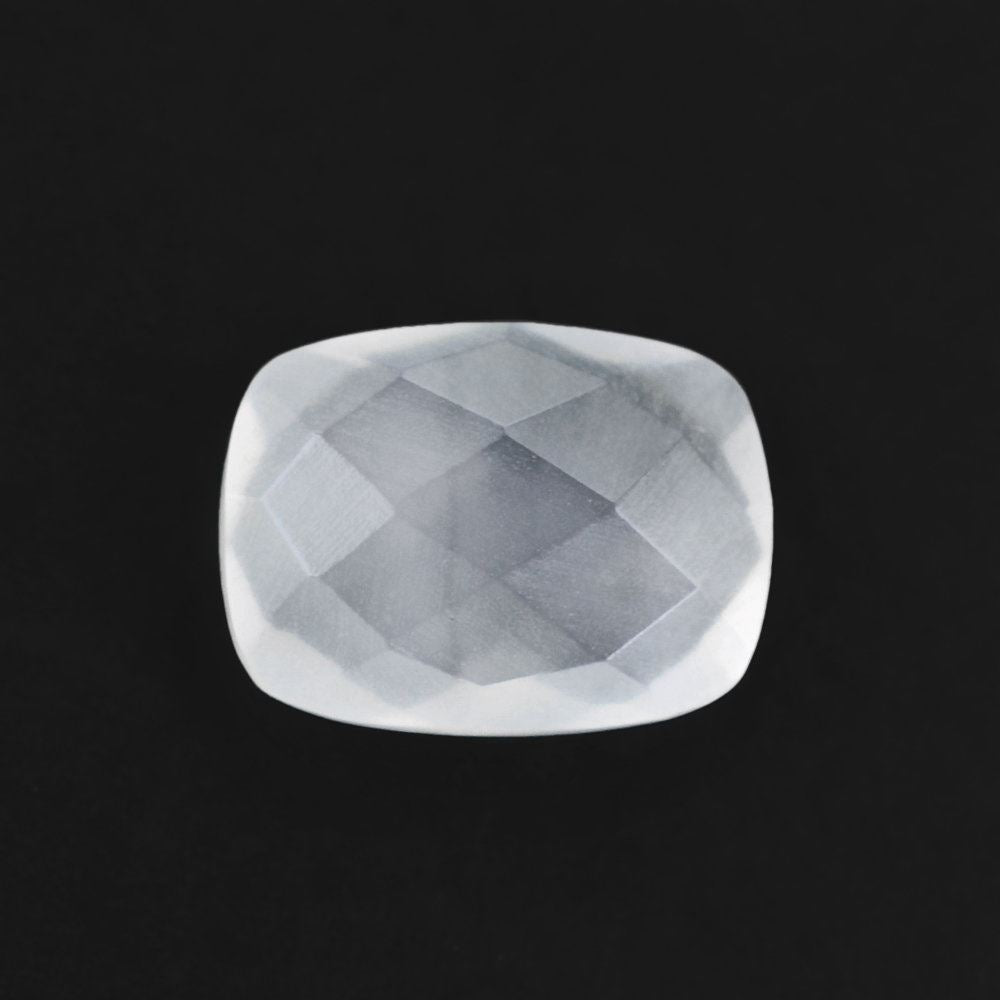 WHITE MILKY QUARTZ BRIOLETTE CUSHION 8X6MM 1.23 Cts.