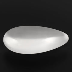 WHITE MILKY QUARTZ LENTIL PEAR 25X17MM 24.20 Cts.